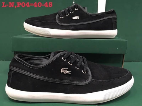 LC118   รองเท้าหนังลาครอส LACOSTE