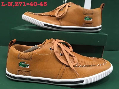 LC116   รองเท้าหนังลาครอส LACOSTE