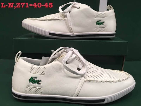 LC115   รองเท้าหนังลาครอส LACOSTE