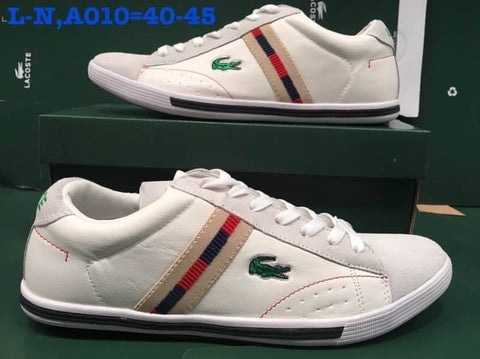 LC106   รองเท้าหนังลาครอส LACOSTE