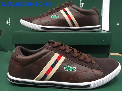 LC105   รองเท้าหนังลาครอส LACOSTE