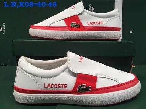 LC104   รองเท้าหนังลาครอส LACOSTE