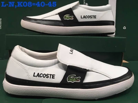 LC103   รองเท้าหนังลาครอส LACOSTE