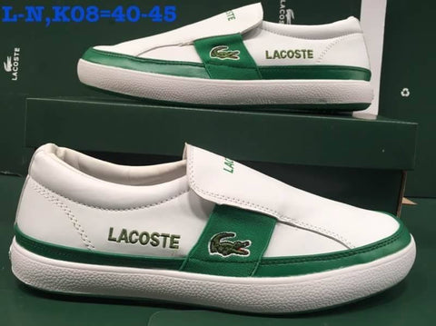 LC102   รองเท้าหนังลาครอส LACOSTE